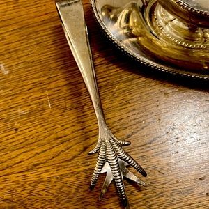 Vintage Silver Plated Ice Tongs